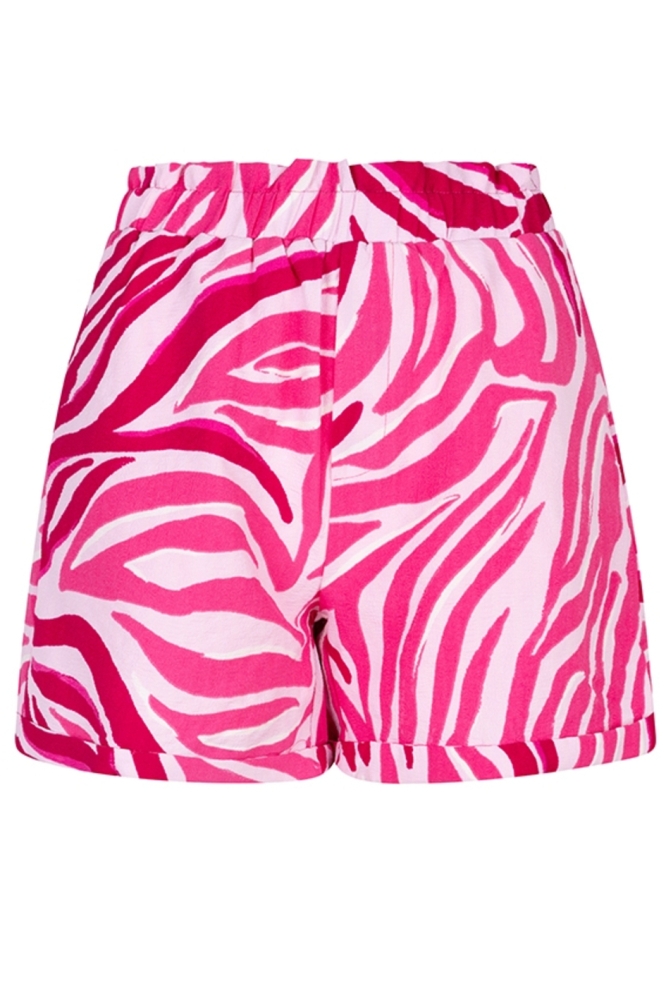 SHORT SADE QD32 784 logo zebra print